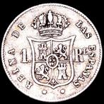 Espagne. Isabelle II. Real Acuñada en 1860. Ceca de