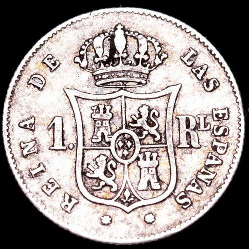 Espagne. Isabelle II. Real Acuñada en 1860. Ceca de, Postzegels en Munten, Munten | Europa | Niet-Euromunten