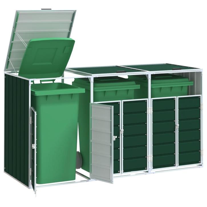 vidaXL Containerberging voor 3 containers 216x81x115 cm, Doe-het-zelf en Bouw, Containers, Verzenden