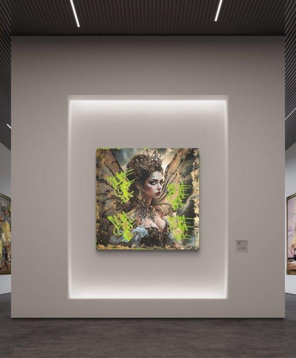 Nicole Lubbers - Her Shadow Shines XL, Antiek en Kunst, Kunst | Schilderijen | Modern