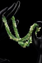 Sprankelende aventurijn groene halsketting – elegante kralen