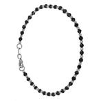 Armband - 18 karaat Witgoud Onyx, Nieuw