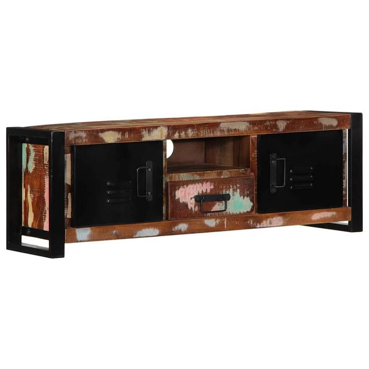 vidaXL Tv-meubel 100x30x35 cm massief gerecycled hout, Huis en Inrichting, Kasten |Televisiemeubels, Nieuw, Verzenden