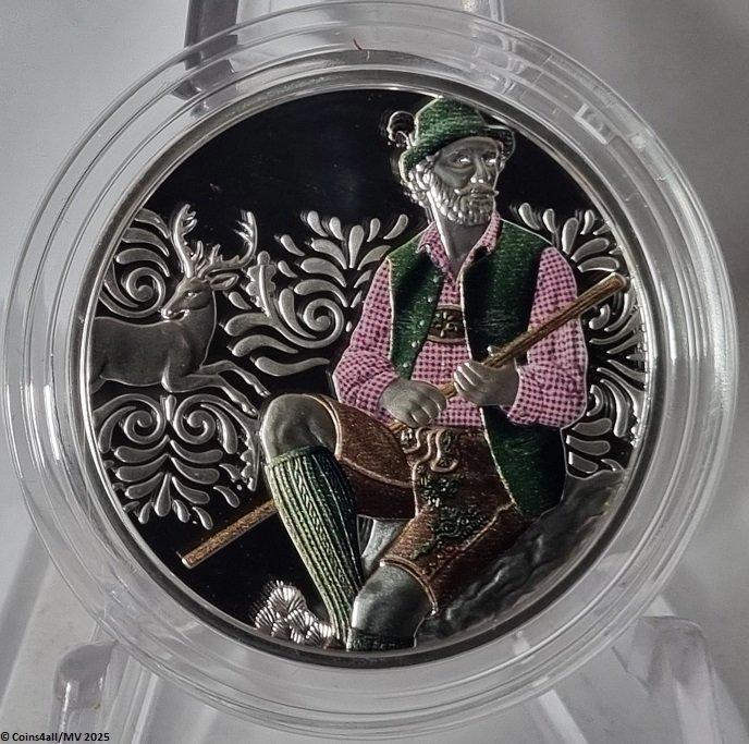 Oostenrijk. 10 Euro 2025 Aufbrezeln - Leder (2 stuks), Postzegels en Munten, Munten | Europa | Euromunten