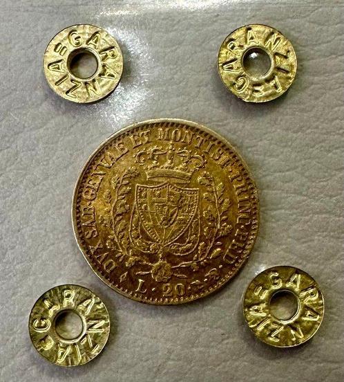 Italië, Savoye Carlo Felice. 20 Lire 1828 Torino, Postzegels en Munten, Munten | Europa | Niet-Euromunten