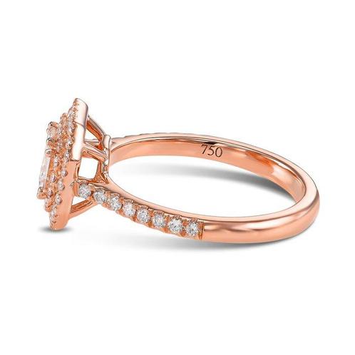Bague de fiançailles - 18 carats Or rose - 0.94ct. tw., Handtassen en Accessoires, Antieke sieraden