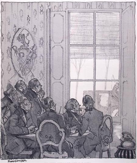 Spotprent over politiek in Nederland tijdens Eerste Werel..., Antiek en Kunst, Kunst | Litho's en Zeefdrukken, Verzenden