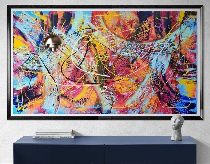 Luc Mora - Le labyrinthe bleu - XXL, Antiquités & Art, Art | Objets design