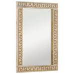 vidaXL Badkamerspiegel 50x70x2,5 cm massief mangohout en, Huis en Inrichting, Woonaccessoires | Spiegels, Verzenden, Nieuw