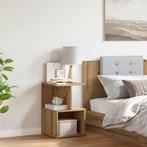 vidaXL Nachtkastje 35x35x55 cm bewerkt hout artisanaal, Huis en Inrichting, Slaapkamer | Nachtkastjes, Verzenden, Nieuw