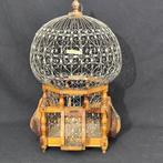 Art Deco Vogelkooi - Hout, Staal - Vintage vogelkooi, Antiek en Kunst, Curiosa en Brocante