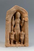 Oud-Grieks Terracotta Mooie stele van godin van de liefde