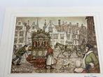 Signed; Anton Pieck - Anton Pieck print of Amsterdam