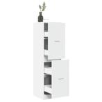 vidaXL Apothekerskast 40x41x144,5 cm bewerkt hout wit, Huis en Inrichting, Verzenden, Nieuw