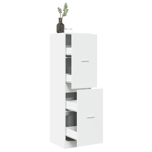 vidaXL Apothekerskast 40x41x144,5 cm bewerkt hout wit, Huis en Inrichting, Kasten | Overige, Nieuw, Verzenden