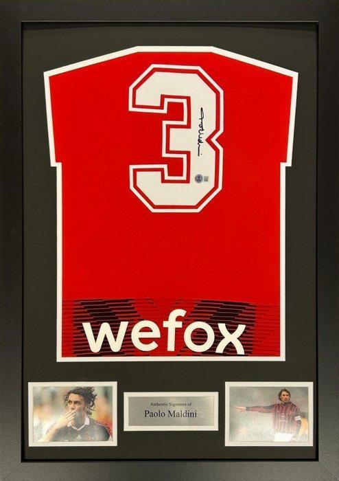 AC Milan - Signed by Paolo Maldini - Voetbalshirt, Verzamelen, Overige Verzamelen