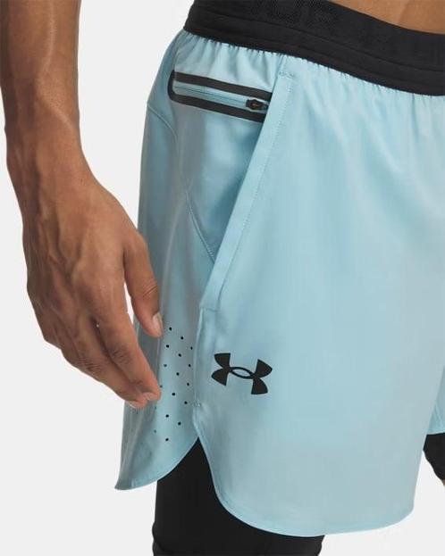 Under Armour Vanish Elite 2In1 Short-Blu - Maat XL, Kleding | Heren, Broeken en Pantalons, Blauw, Nieuw, Maat 56/58 (XL), Ophalen of Verzenden