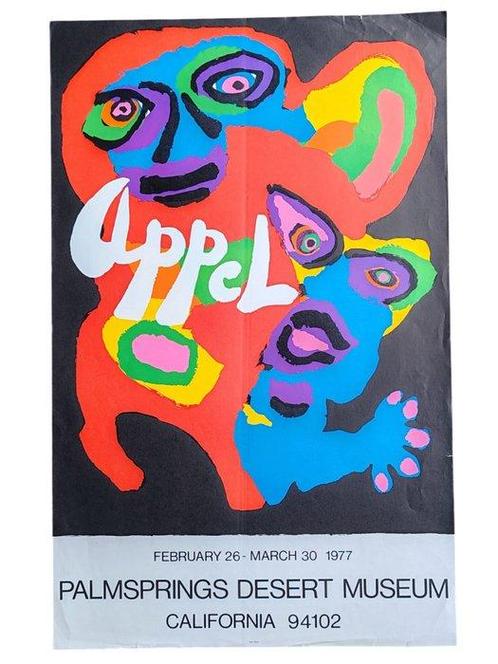 Karel APPEL - Karel APPEL- 1921-2006. Affiche originale, Antiek en Kunst, Kunst | Tekeningen en Fotografie