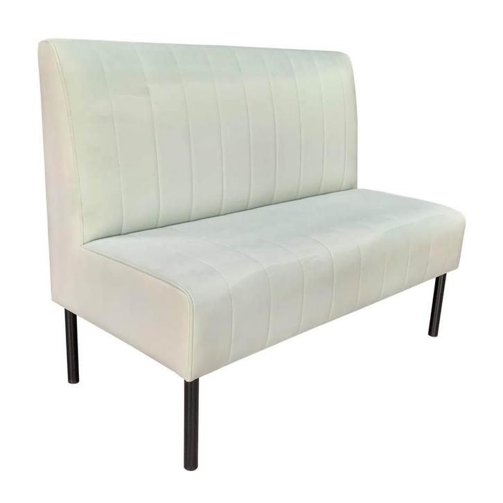 Horeca Bank | CALYPSO | Fluweel/Metaal | White | Zwarte, Zakelijke goederen, Horeca | Keukenapparatuur, Nieuw in verpakking, Verzenden