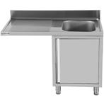 Spoeltafel | RVS | 1 Spoelbak (Rechts) + Afdruipvlak |, Verzenden, Nieuw in verpakking