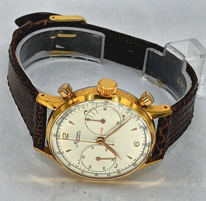 Minerva - Stahl Chronograph Mercure - Goldhaube - Kaliber, Bijoux, Sacs & Beauté, Montres | Hommes