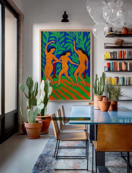 E. García - LA DANZA DE LA PRIMAVERA XL (NO RESERVE), Antiek en Kunst, Kunst | Schilderijen | Modern