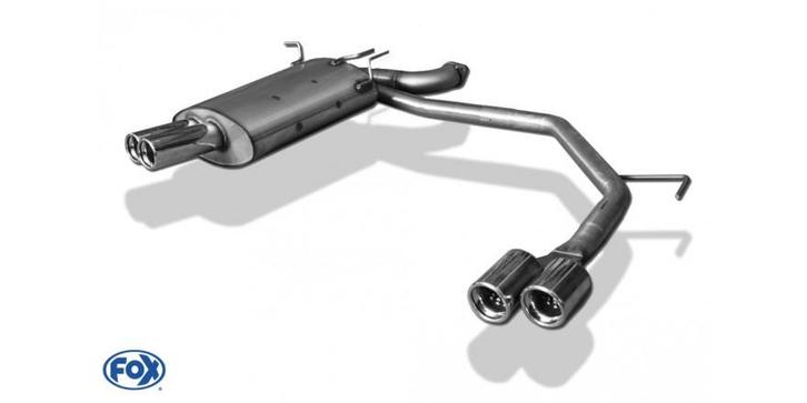 FOX BMW E39 520i/ 523i/ 525i/ 528i - Saloon achterdemper uit, Auto-onderdelen, Uitlaatsystemen, Nieuw, Verzenden