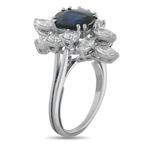 Ring - 18 karaat 18K witgouden 1,15ct diamant- en, Nieuw