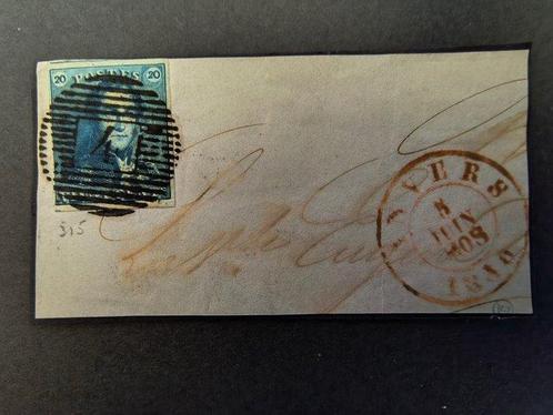 België 1849 - Nummer 2 op fragment - OBP, Postzegels en Munten, Postzegels | Europa | België