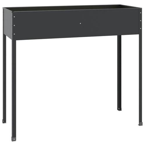 Plantenbak Antraciet 100cm - Retour Deal - 55% Korting!, Tuin en Terras, Bloembakken en Plantenbakken, 60 cm of meer, 100 cm of meer