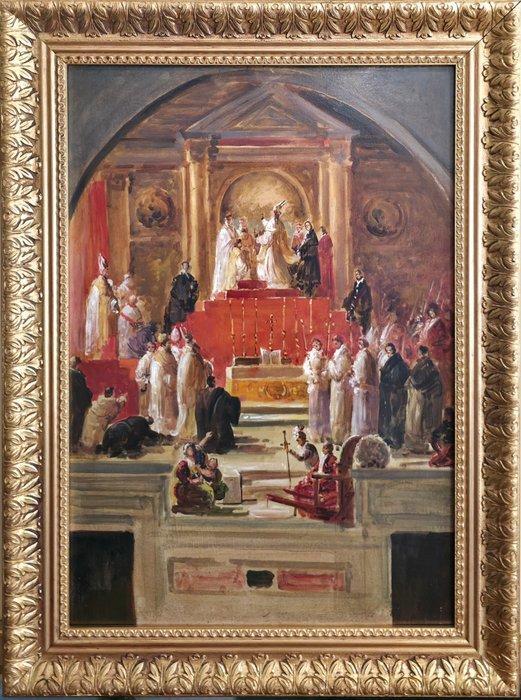 Francesco Podesti (Ancona 1800-1895), Da - Bozzetto per Ia, Antiek en Kunst, Kunst | Schilderijen | Klassiek