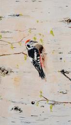 Matthieu van Riel - Woodpecker, Antiek en Kunst, Kunst | Schilderijen | Modern