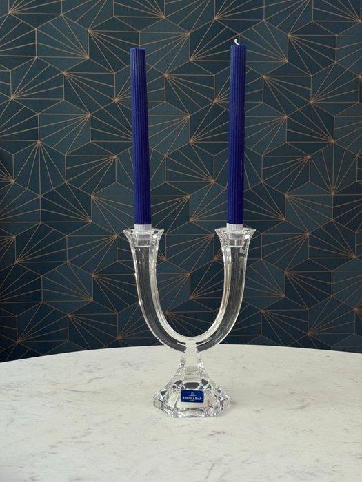 Villeroy & Boch - Kandelaar - Kristal - Originele sticker, Antiquités & Art, Antiquités | Verre & Cristal