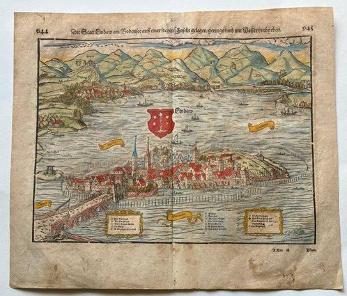 Duitsland - Lindau aan de Bodensee; Sebastian Münster - Die, Boeken, Atlassen en Landkaarten