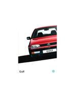 1993 VOLKSWAGEN GOLF BROCHURE NEDERLANDS, Boeken, Auto's | Folders en Tijdschriften, Nieuw