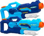 Waterpistool - Set van 2 - Bereik 10-11 meter - Blauw - KESS, Verzenden, Nieuw