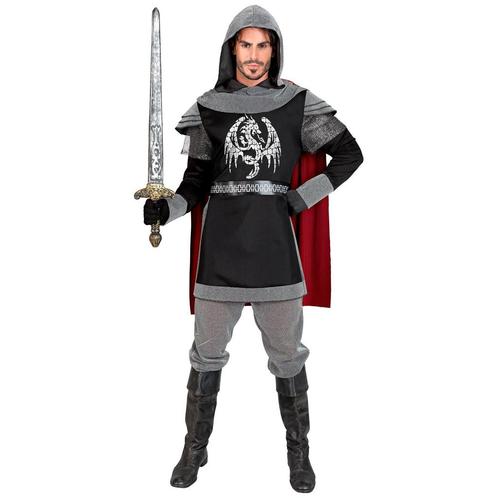 Ridder Kostuum Grijs Rood Heren, Kleding | Heren, Carnavalskleding en Feestkleding, Nieuw, Verzenden