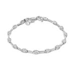 Armband - 18 karaat Witgoud -  0.70ct. tw. Diamant