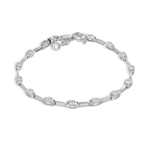 Armband - 18 karaat Witgoud -  0.70ct. tw. Diamant, Handtassen en Accessoires, Antieke sieraden