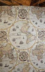 Nouveau design ! Tissu avec carte ancienne cartographique