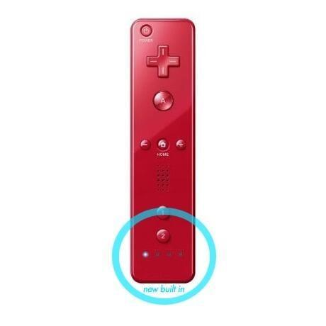 Wii Controller / Remote Motion Plus Rood (Third Party), Games en Spelcomputers, Spelcomputers | Nintendo Wii, Zo goed als nieuw