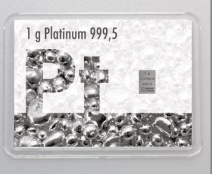 2 gram - Platina  (Zonder Minimumprijs), Postzegels en Munten, Edelmetalen en Baren