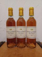 1998 Château de Fargues - Sauternes - 3 Halve flessen, Verzamelen, Nieuw