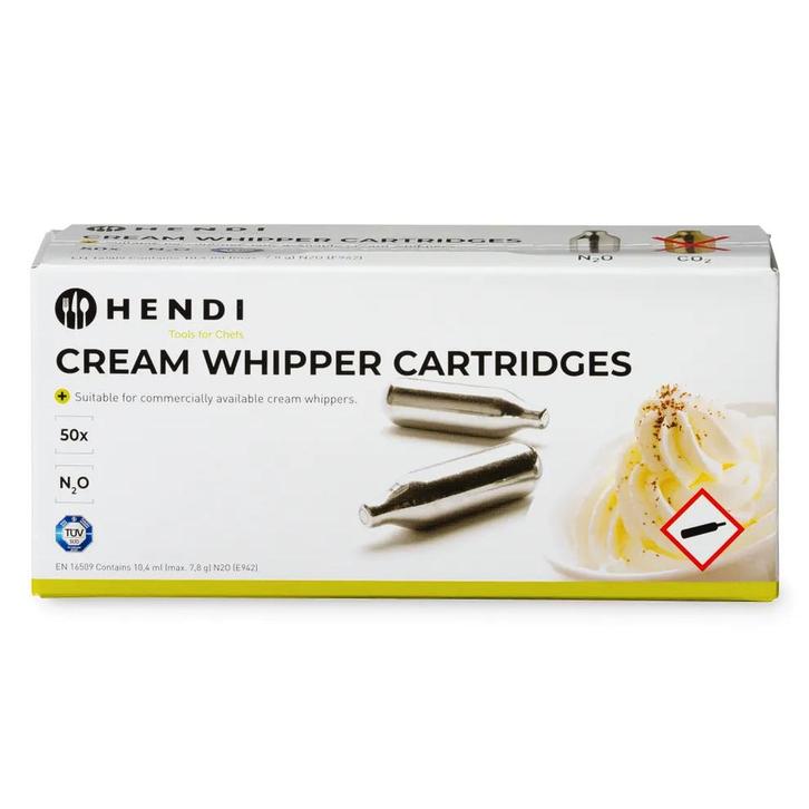 Slagroompatronen | 50 Stuks HENDI, Zakelijke goederen, Horeca | Keukenapparatuur, Nieuw in verpakking, Verzenden