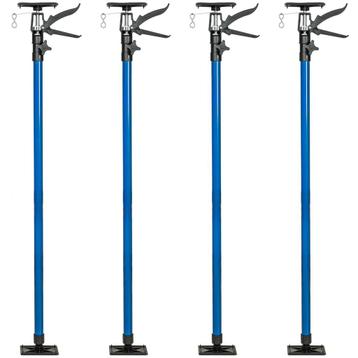 tectake 4 plafondsteunen 115-290cm - blauw beschikbaar voor biedingen