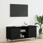 vidaXL TV Kast Zwart Eiken 104 x 35 x 50 cm Bewerkt hout, Huis en Inrichting, Verzenden, Nieuw