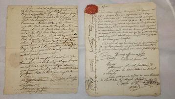 France - Document - 4 documents manuscrits originaux –, Collections