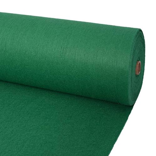 vidaXL Tapijt effen 1x12 m groen, Tuin en Terras, Deurmatten, Nieuw, Verzenden