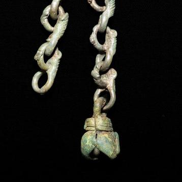 Viking periode Brons Mooi Luid Amulet - 115 mm (Zonder