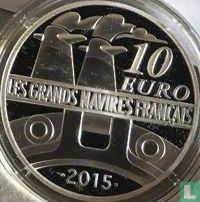 Frankrijk 10 euro 2015 (PROOF) Gironde, Postzegels en Munten, Munten | Europa | Euromunten, Losse munt, 10 euro, Goud, Zilver